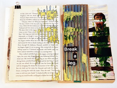 Book spread - break a leg